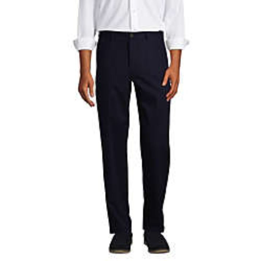 Men's Traditional Fit PLN No Iron Chino Pants - Radiant Navy New 31X27